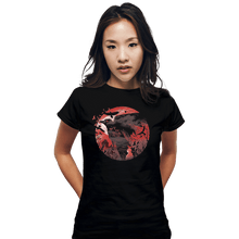 Load image into Gallery viewer, Shirts Fitted Shirts, Woman / Small / Black Birds
