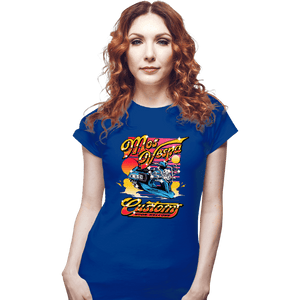 Secret_Shirts Fitted Shirts, Woman / Small / Royal Blue Mos Vespa Customs