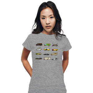 Secret_Shirts Fitted Shirts, Woman / Small / Sports Grey Iconic Cars & Vans