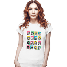 Load image into Gallery viewer, Daily_Deal_Shirts Fitted Shirts, Woman / Small / White Slayer Faces
