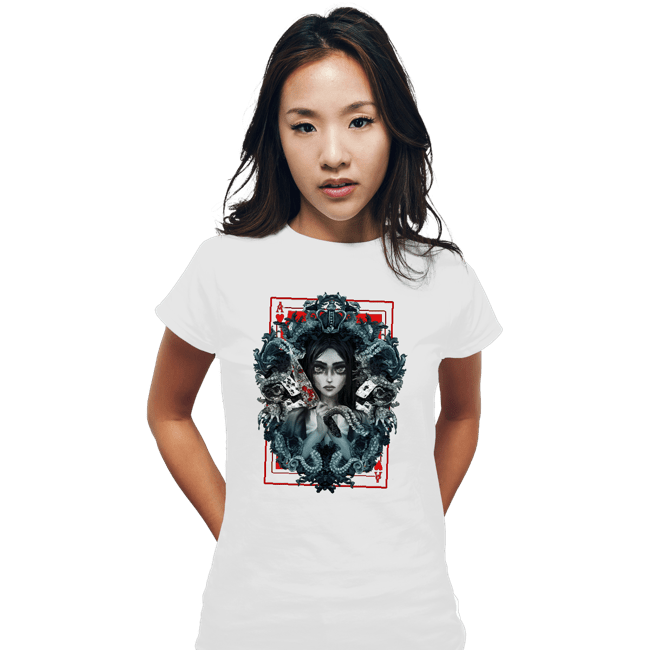Daily_Deal_Shirts Fitted Shirts, Woman / Small / White The Madness
