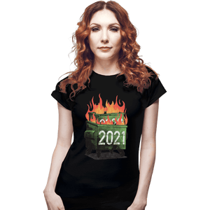 Shirts Fitted Shirts, Woman / Small / Black 2021 Double Dumpster Fire