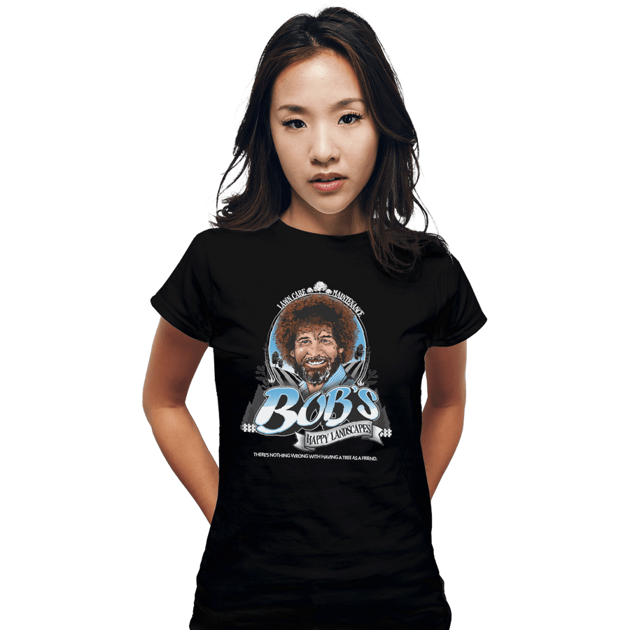 Shirts Fitted Shirts, Woman / Small / Black Happy Landscapes
