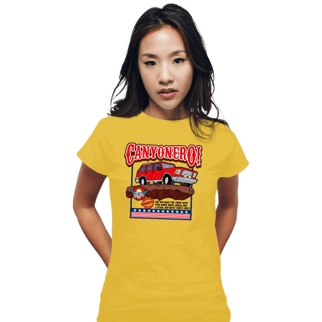 Daily_Deal_Shirts Fitted Shirts, Woman / Small / White Canyonero!