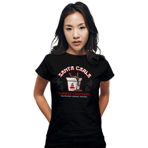 Secret_Shirts Fitted Shirts, Woman / Small / Black Santa Carla Chinese