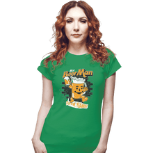 Load image into Gallery viewer, Shirts Fitted Shirts, Woman / Small / Irish Green Hey Beer Man
