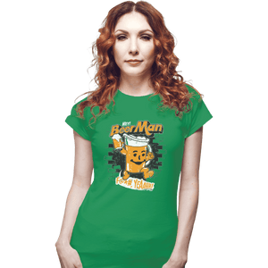 Shirts Fitted Shirts, Woman / Small / Irish Green Hey Beer Man