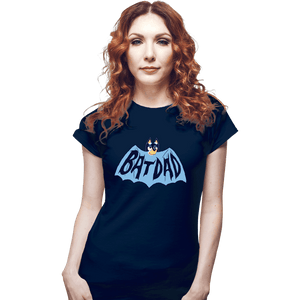 Daily_Deal_Shirts Fitted Shirts, Woman / Small / Navy Batdad