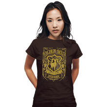 Load image into Gallery viewer, Shirts Fitted Shirts, Woman / Small / Black Golden Deer Officers Academy

