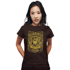 Shirts Fitted Shirts, Woman / Small / Black Golden Deer Officers Academy