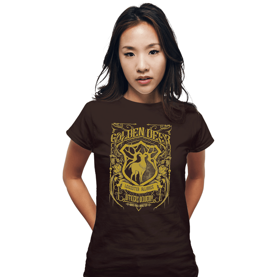 Shirts Fitted Shirts, Woman / Small / Black Golden Deer Officers Academy
