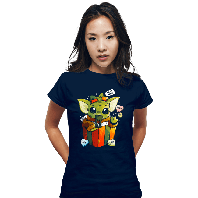 Daily_Deal_Shirts Fitted Shirts, Woman / Small / Navy Be My Baby