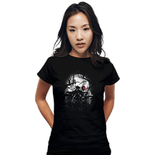 Load image into Gallery viewer, Shirts Fitted Shirts, Woman / Small / Black Moonlight Clown
