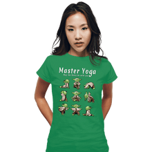 Load image into Gallery viewer, Daily_Deal_Shirts Fitted Shirts, Woman / Small / Irish Green Master Yoga
