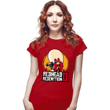Load image into Gallery viewer, Shirts Fitted Shirts, Woman / Small / Red Readhead Redemption II

