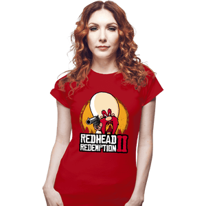 Shirts Fitted Shirts, Woman / Small / Red Readhead Redemption II
