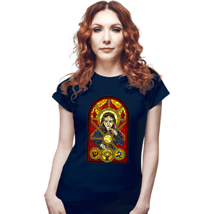 Shirts Fitted Shirts, Woman / Small / Navy Sun Saint