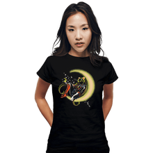 Load image into Gallery viewer, Shirts Fitted Shirts, Woman / Small / Black Moon Power
