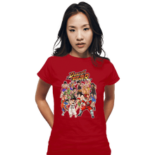 Load image into Gallery viewer, Shirts Fitted Shirts, Woman / Small / Red Street Fighter DBZ
