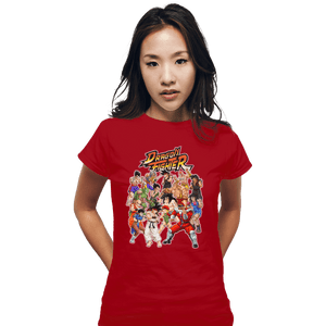 Shirts Fitted Shirts, Woman / Small / Red Street Fighter DBZ