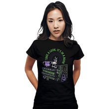 Load image into Gallery viewer, Secret_Shirts Fitted Shirts, Woman / Small / Black Dark Books
