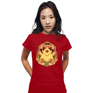 Shirts Fitted Shirts, Woman / Small / Red Fat Chocobo Gysahl