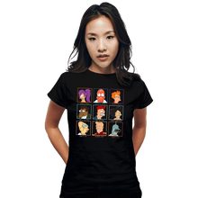 Load image into Gallery viewer, Daily_Deal_Shirts Fitted Shirts, Woman / Small / Black Moral Alignment Chart
