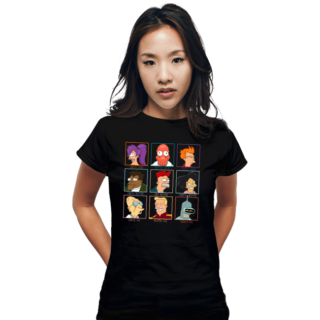 Daily_Deal_Shirts Fitted Shirts, Woman / Small / Black Moral Alignment Chart
