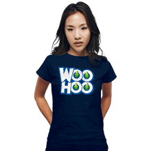 Load image into Gallery viewer, Secret_Shirts Fitted Shirts, Woman / Small / Navy Woohoo
