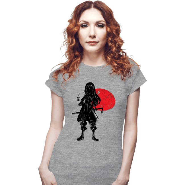 Shirts Fitted Shirts, Woman / Small / Sports Grey Crimson Demon Slime