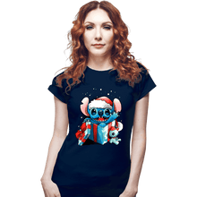 Load image into Gallery viewer, Daily_Deal_Shirts Fitted Shirts, Woman / Small / Navy The Christmas Experiment
