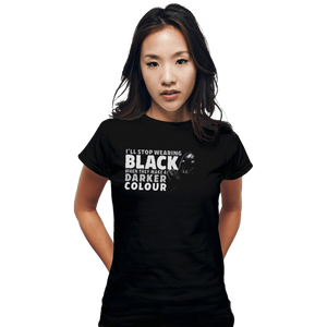 Secret_Shirts Fitted Shirts, Woman / Small / Black Black Tees