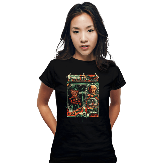 Shirts Fitted Shirts, Woman / Small / Black Sleep Tight Bobblehead