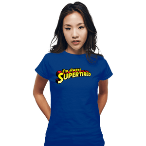 Shirts Fitted Shirts, Woman / Small / Royal Blue Supertired