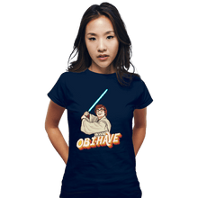 Load image into Gallery viewer, Secret_Shirts Fitted Shirts, Woman / Small / Navy Obi-have
