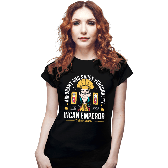 Daily_Deal_Shirts Fitted Shirts, Woman / Small / Black Incan Emperor