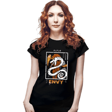 Load image into Gallery viewer, Shirts Fitted Shirts, Woman / Small / Black Sin of Envy Serpent
