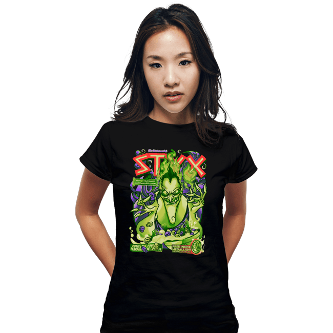 Shirts Fitted Shirts, Woman / Small / Black Hades Cereal