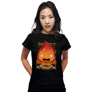 Shirts Fitted Shirts, Woman / Small / Black Fire Demon