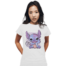 Load image into Gallery viewer, Shirts Fitted Shirts, Woman / Small / White Maneki Stitch
