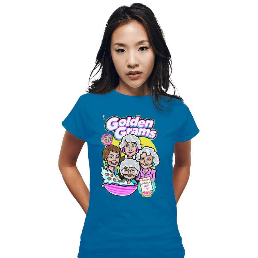 Shirts Fitted Shirts, Woman / Small / Sapphire Golden Grams