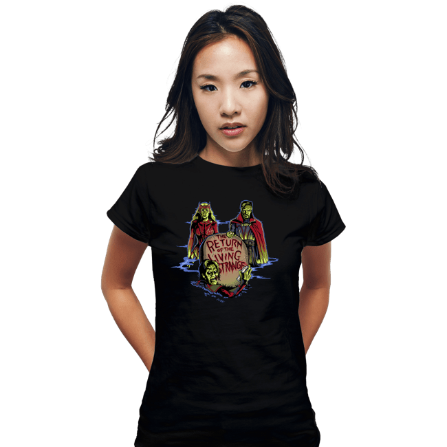 Daily_Deal_Shirts Fitted Shirts, Woman / Small / Black The Living Strange