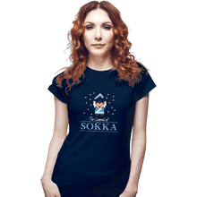 Load image into Gallery viewer, Shirts Fitted Shirts, Woman / Small / Navy The Legend Of Sokka
