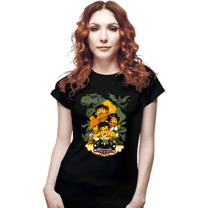 Shirts Fitted Shirts, Woman / Small / Black Cadillacs and Dinosaurs Heroes