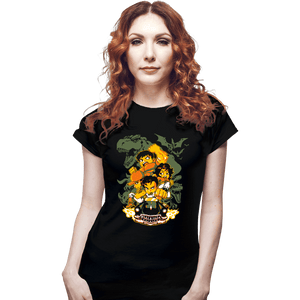 Shirts Fitted Shirts, Woman / Small / Black Cadillacs and Dinosaurs Heroes