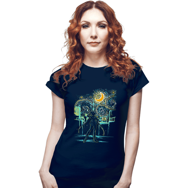 Secret_Shirts Fitted Shirts, Woman / Small / Navy The Starry Moon