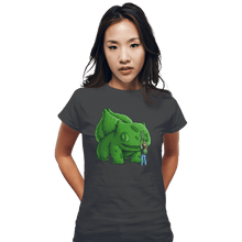 Load image into Gallery viewer, Shirts Fitted Shirts, Woman / Small / Charcoal Plant Type Monster
