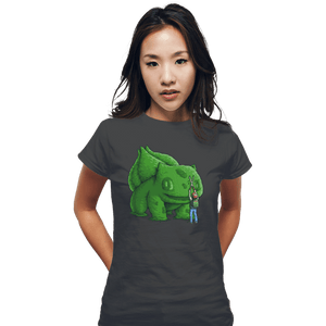 Shirts Fitted Shirts, Woman / Small / Charcoal Plant Type Monster