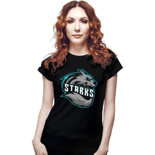 Load image into Gallery viewer, Shirts Fitted Shirts, Woman / Small / Black Winterfell Starks
