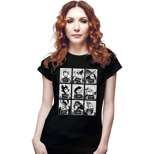 Daily_Deal_Shirts Fitted Shirts, Woman / Small / Black Villain Prison